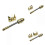 (Golden Type A) 510 Electric Soldering Iron Tip Replaceable Solder Iron Tip Welding Tools 20-100W Cutter Head 2