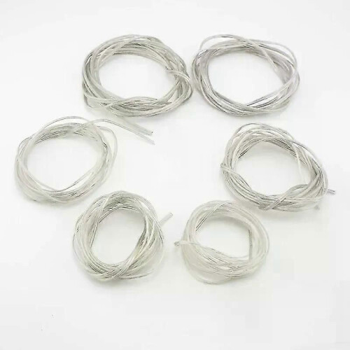 (20m) 28/26/24/22/20/18AWG 2-Core Copper Wire Transparent Parallel Cable DC Power Flat Line 1A 2A 3A 5A 7A 2