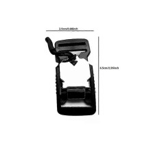 (Silver Black 2cm) 1Pc 20/25/32mm Quick Release Buckle Magnetic Buckle Tactical Functional Belts Buckles Outdoor Backpack
