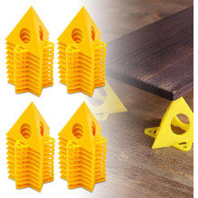 Stands Pack 40, Plastic Cone Painting Stands, Small Yellow Pyramid Stands for Canvases, Paint Pads