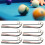 6Pcs Billiard Table Ball Falling Rail Pocket 10