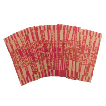 300pcs Coin Wrapper Tubes for Manual & Auto Coin Counting, Paper Material