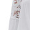 (S-Bianco) Camicie e camicette da donna con maniche a tre quarti, scollo a V, pizzo all'uncinetto e 5