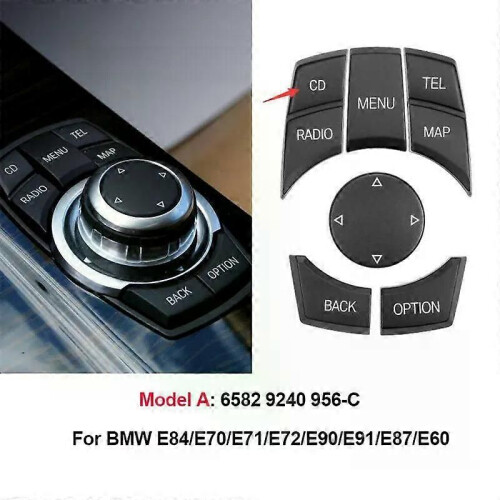 (Modèle E90 A) Bouton de commande multimédia iDrive CIC pour BMW X1, X5, X6, Série 1, 3 et 5 E84