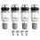 (Silver) 4 st TPMS däcktryckssensor ventilskaft reparationssats för BMW 5-serie svart däcktryckssensor 1