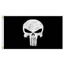 (H04C)FLAGLINK 90X150 CM Dunne Blauwe Schedelvlag Punisher Vlag Voor Decoratie
