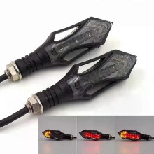 (Rauch) Blinker Anzeige Schwarz Shell Motorrad Moto Birne Bernstein Lichter Lampe für Honda für Yamaha