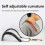 (Black)Saxophone Neck Strap Soft Sax Leather Padded with Adjustable Bend and Foldable Shoulder Strap 4