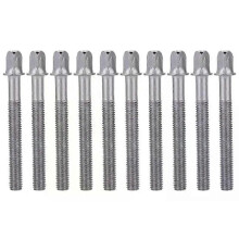 (6mmx50mm) 10 stuks snaredrum-spanschroeven, schroefstangen, standaard drum-spanstangen
