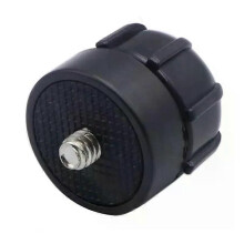 (Zwart) 17 mm kogelkopbevestiging 1/4 schroefadapter statieven Adapter voor actiecamerabeugel automontage