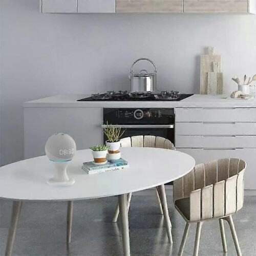 (Noir) Support pour enceinte Echo Dot 5/4 : meilleure qualité sonore, design élégant, support robuste. 2