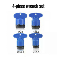 (A) 165–24 mm, 4er-Set, Außengewinde, wassersparender Wasserhahn, eingebauter Luftsprudler, Wasserhahn,