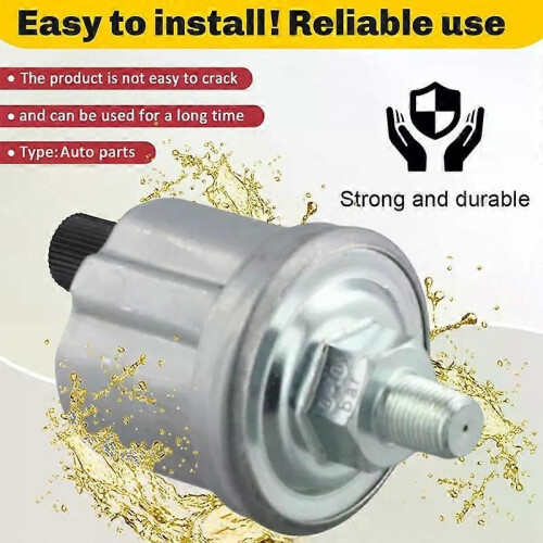 (Zoals afgebeeld 14NPT) Motoronderdeel 0-10 bar NPT 1/4 oliedruksensor Oliedrukmeterzender voor generator 1