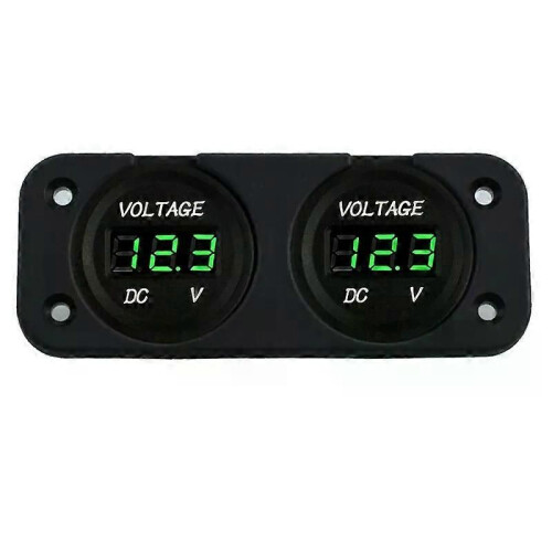 (C) DC 12V/24V digitale voltmeter waterdichte auto dubbele batterij LED digitale voltmeter bootspanning