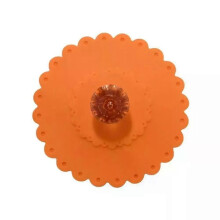 (Orange) 1 st silikon anti-damm kopptätningar för glasmuggar återanvändbara kopplock läckagesäkra lock