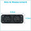 (A)DC 12V/24V digitale voltmeter waterdichte auto dubbele batterij LED digitale voltmeter bootspanning 3