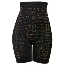 (Nero) Pantaloncini dimagranti a vita alta da donna, modellanti per il controllo della pancia, pantaloni