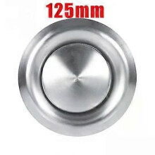 (125mm)3 Sizes Stainless Steel Vent Round Ventilation Duct Cover Round Vent Adjustable Wall Ceiling