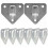 (8Pcs Sliver)8 Pcs Fire Extinguisher Extingusher Bracket Hook Mounting for Wall Accessories Brackets 1
