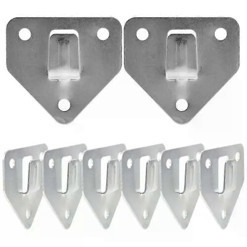 (8Pcs Sliver)8 Pcs Fire Extinguisher Extingusher Bracket Hook Mounting for Wall Accessories Brackets