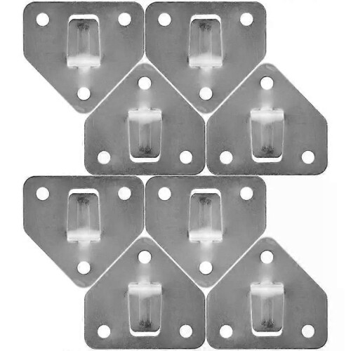 (8Pcs Sliver)8 Pcs Fire Extinguisher Extingusher Bracket Hook Mounting for Wall Accessories Brackets 1