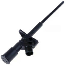 (zwart)Snelle testhaakclip Professionele geïsoleerde hogespanningsflexibele testsonde 4 mm Rood Zwart