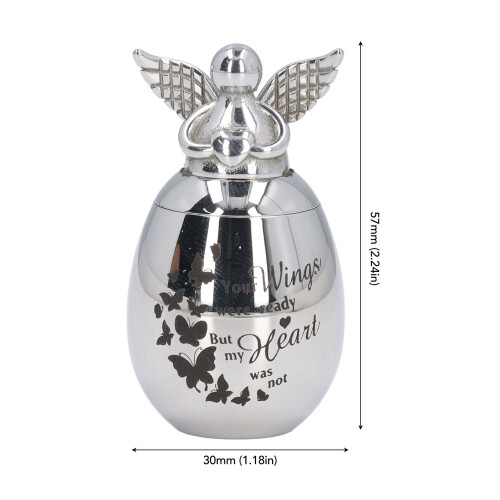 30x40mm Stainless Steel Pet Cremation Urn – Rustproof, Elegant, Large Size 1