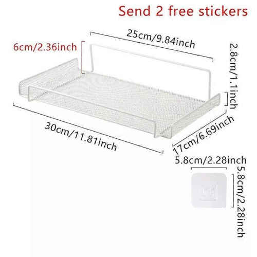 (Bianco) Mensola da parete per router Wi-Fi, supporto per decoder, portarouter, camera da letto