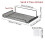 (Nero) Mensola da parete per router Wi-Fi, supporto per decoder, portarouter, camera da letto 1