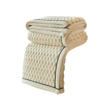 Warm Blanket Plush Fleece 180 x 200 cm Soft Touch Winter Use Sofa or Travel Throw Beige