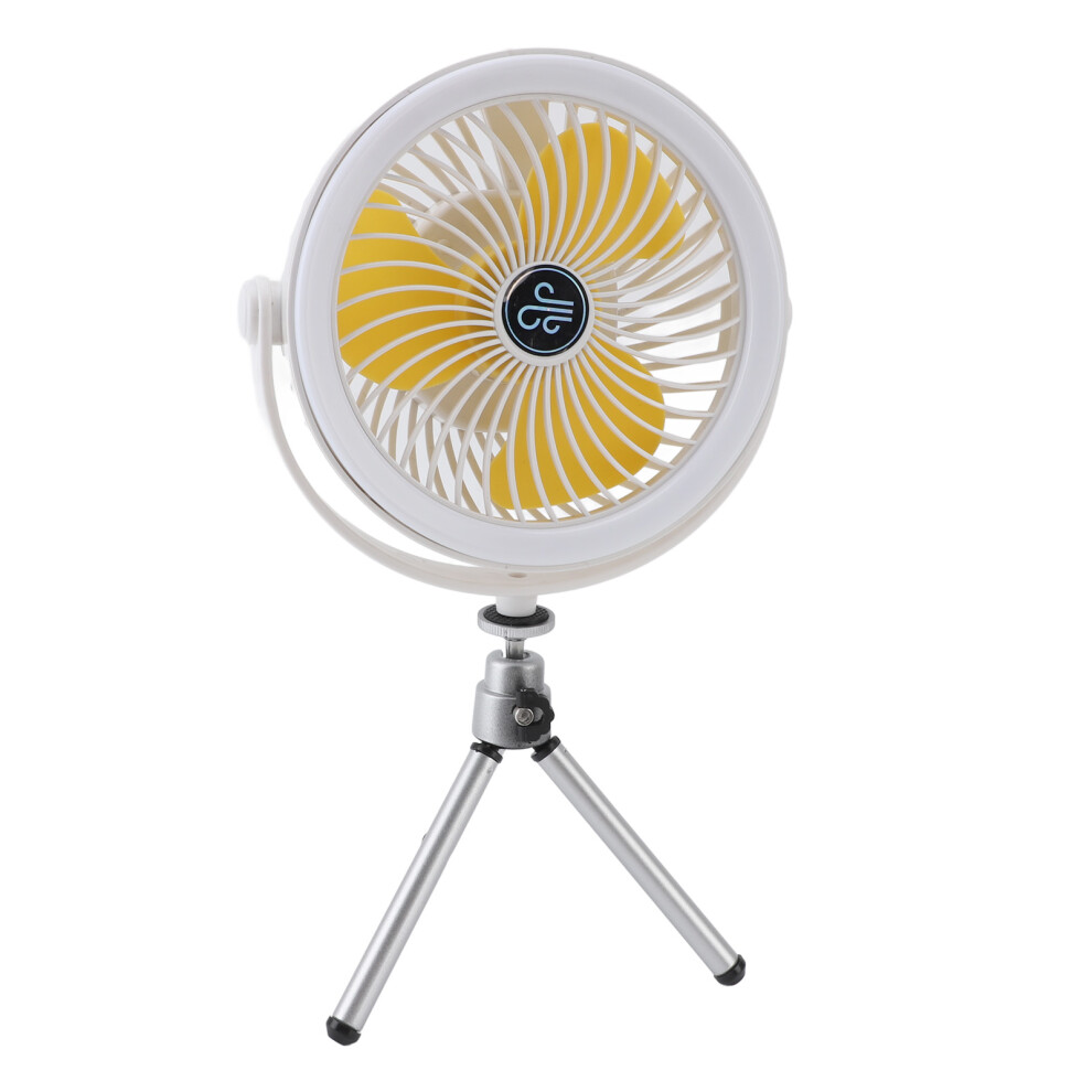 Portable Camping Fan with LED Lantern 1200mAh USB Rechargeable Tripod & Strap