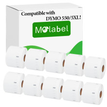 Multi-Purpose Labels S0722540 57 Mm X 32 Mm Compatible with Dymo LabelWriter 550, 10 Rolls, 1,000 Labels Per Roll