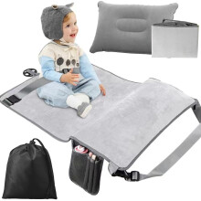 Aeroplane Seat Extension For Children With Improved Fabrics And Inflatable Cushion, Portable Aeroplane Bed Universal Fit