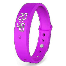 (Purple) Vibration Alarm Reminder Watch, With Up To 6 Personal Alarms Or Pill Reminders Per Day With Body Temperature Measurement Function