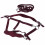Wine Red Adjustable Horse Halter Set with 2m Leash for Training 14