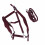Wine Red Adjustable Horse Halter Set with 2m Leash for Training 1