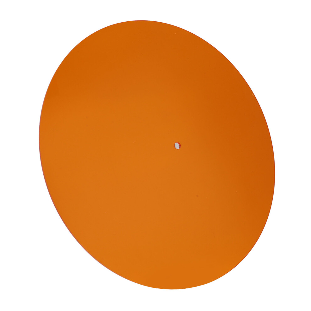 Acrylic Turntable Mat 12In Noise Reduction Anti Static For Lp Records Orange 9321337366760