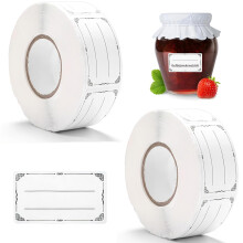 Self-Adhesive Labels Pack Of 1200 For Jam Jars And Bottles - Food Label Stickers And Freezer Labels