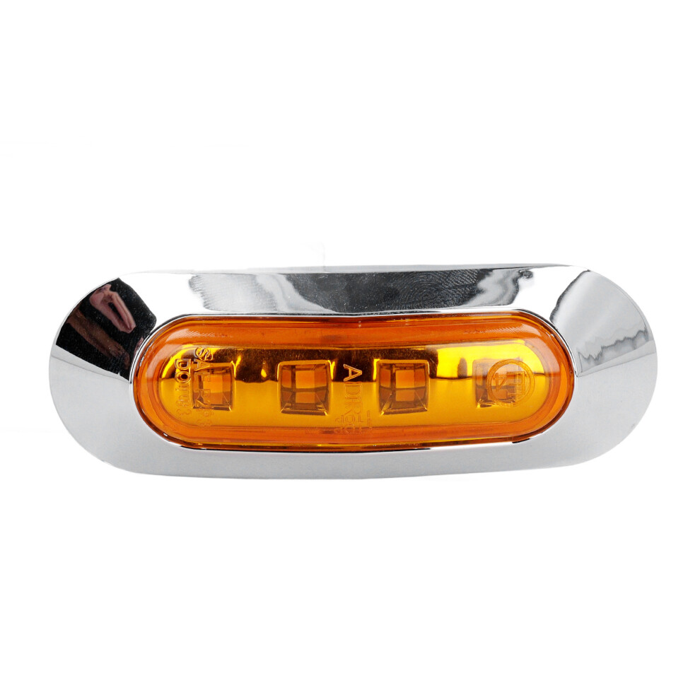 High Brightness 4Led Warning 94X32mm Ip67 Waterproof Light/Yellow 8431337368754