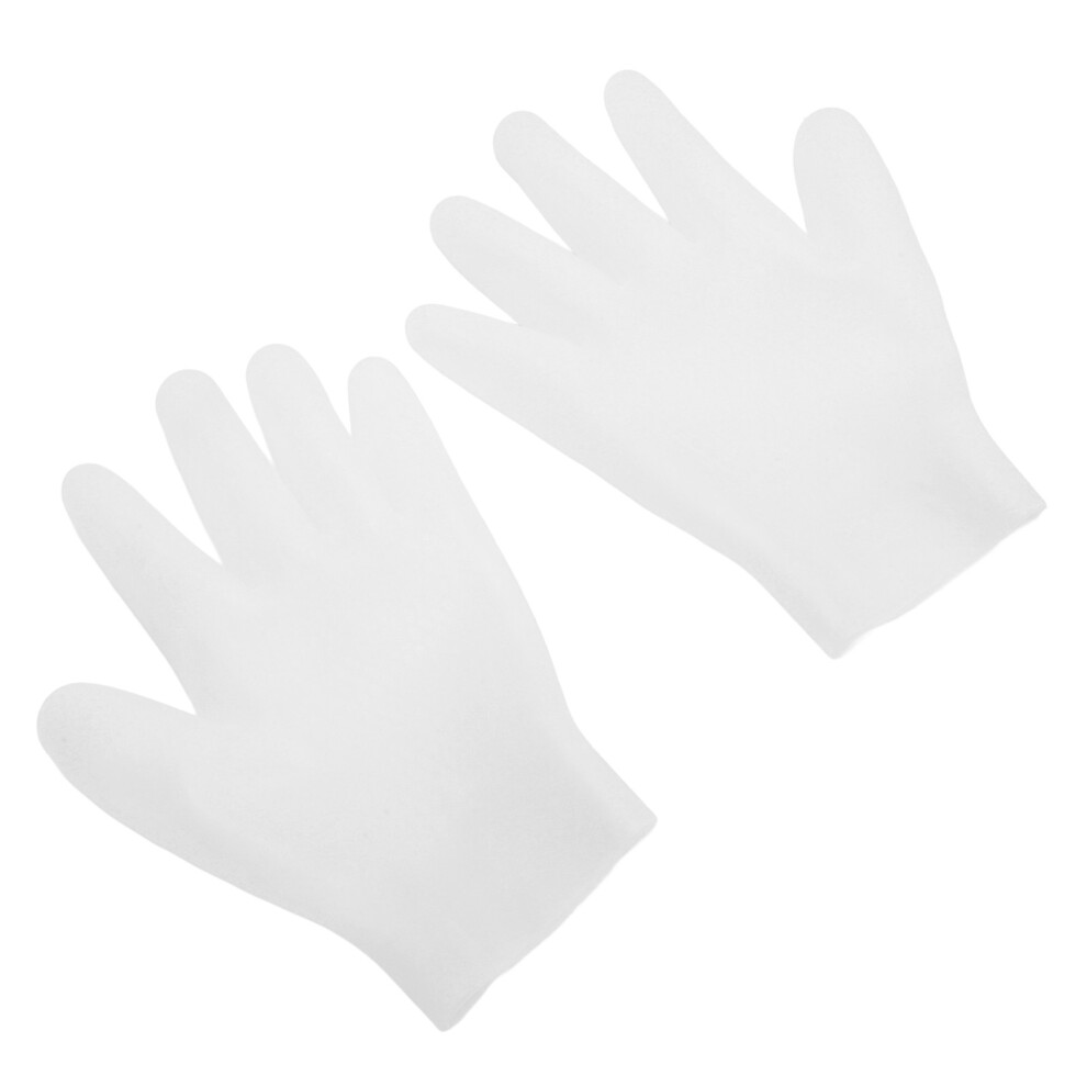 Moisturizing Silicone Gloves for Dry Skin, Hydrating Spa Hand Cover