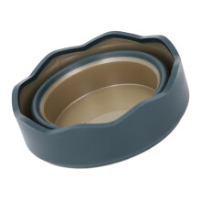 Collapsible Silicone Brush Washing Bucket & Holder - Deep Green