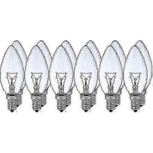 12x 40w e14 candle lamp clear white classic incandescent bulb