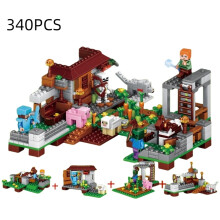 (340PCS) Minecraft Block Building Toy Set Village Diy Puzzle Toy Abs Educational Kid Gift