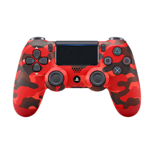 (Camouflage Red) Hand Ps4 Shanks Six Axis Dual Vibration Bluetooth Levers Wireless Operating