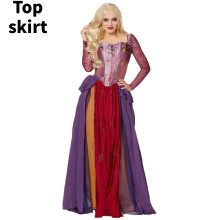 (L) Ladies Pocus Hocus Crazy Witch Dress Up Cosplay Adult Sarah Halloween Costume