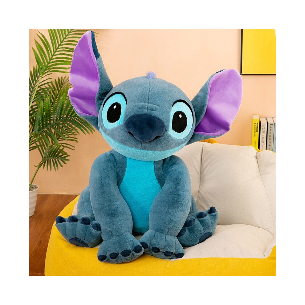 (Blue, 60cm) Plush Stitch Angel Toy Anime Peripherals Doll Children Gift Holiday