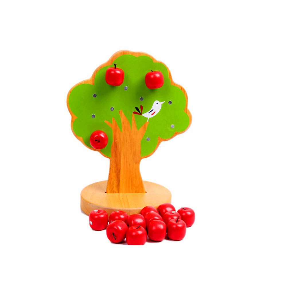 Wooden Toys Magnetic Apple Trees Early Childhood Education Kindergarten In