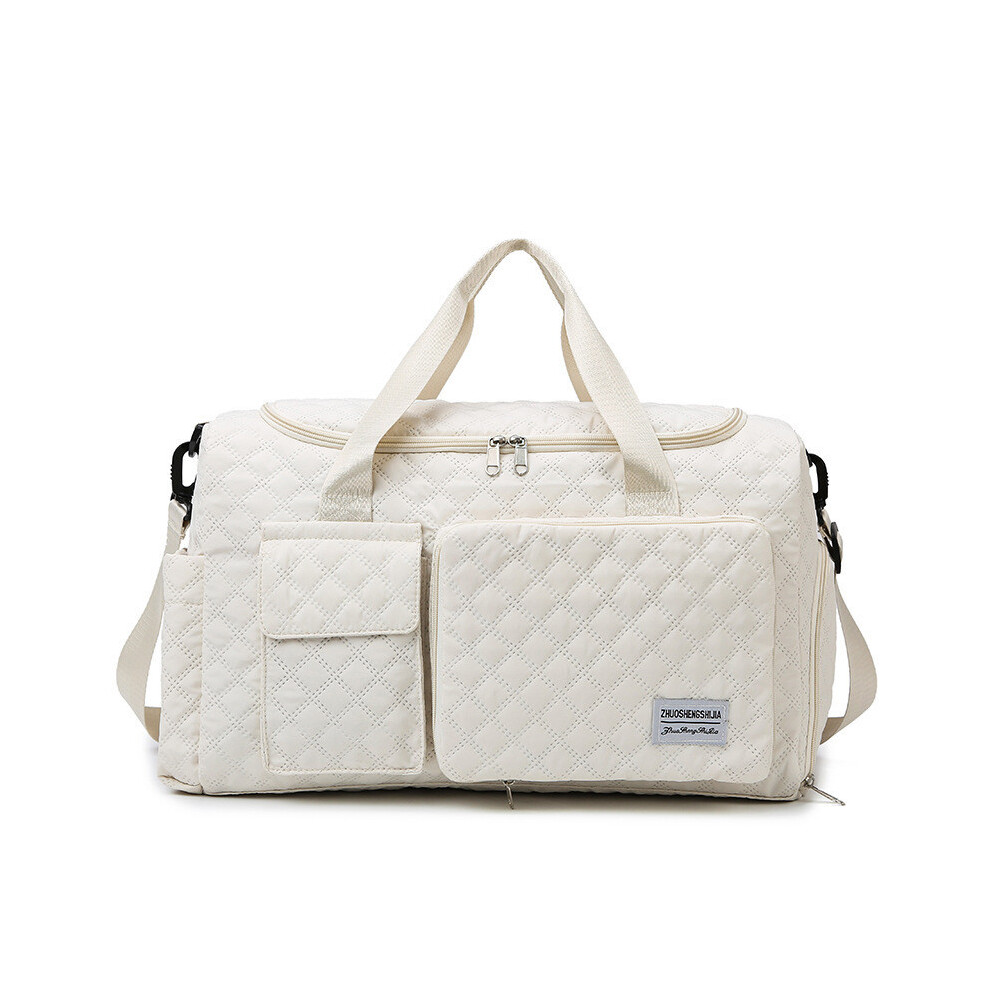 (White) Bag Business Travel With Large Capacity Lightweight Fitness One Storage Shoulder-image-OPC-PJG7GGG-NEW