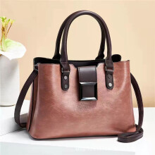 (Pink) Elegant Daily Use Handbag For Women Featuring Stylish Color Block Design And Compartments Roomy