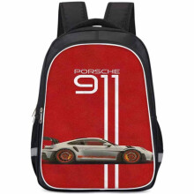 (Style I, Small) Oxford Racing Fabric Car Backpack For Elementary School Boys Girls And
